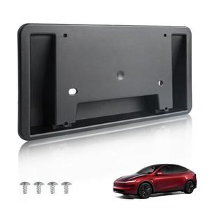 MOTRUM [Matte Black Style] Front License Plate Bracket Frame Designed for Tesla New Model Y Juniper 2026, [Screws Included] Tesla License Plate Holder, 1 PC