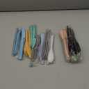 RayPard 60 Pcs Plastic Toddler Utensil Set, Reusable Wheat Straw Cutlery Set for Kids, Children Knives, Spoons and Forks Set, BPA Free, Dishwasher Safe