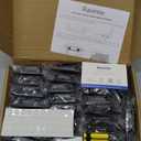 Ravinte 50Pack 25Pairs 3/8inch Inset Cabinet Door Hinges Kitchen Cabinet Hinges Black Semi-Concealed Hinges Face Mount Cabinet Hardware Self-Closing Cabinet Hinges with Door Bumpers&Screwdriver