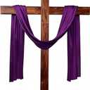 Yasuwekik 76 Inch Extra Large Wood Stand Religious Cross for Yard Wooden Church Wall Cross Decor He Is Risen Outdoor Cross for Easter Christmas Wedding Communion Party Decor