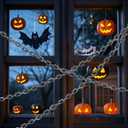 Zcaukya 2 Pcs Halloween Plastic Chain, 6 FT Halloween Props Fake Chains, Plastic Chain Links Creepy Costumes Accessories Haunted House Decor