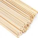 200Pcs Wooden Dowel Rods 1/4 x 12 Inch Precut Wooden Rod Sticks, Wood Sticks for Crafts, Natural Wood Dowels for Craft,Cake Dowels Hardwood Craft Dowel Rods for DIY Projects (200)