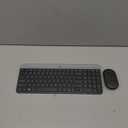 Logitech MK470 Slim Wireless Keyboard and Mouse Combo - Modern Compact Layout, Ultra Quiet, 2.4 GHz USB Receiver, Plug n' Play Connectivity, Compatible with Windows - Graphite