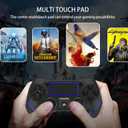 SZDILONG Upgraded Wireless Controller for Ps4 Gamepad Compatible with Ps4/Pro/Slim/Windows PC, Joystick for PS4 with Touchpad/Stereo Headphone Jack/Six-axis Motion Control/Charging Cable (BLACK)