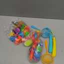 TEMI Fishing Toy Game for Kids 3 4 5 6 7 8 Years Old, 51 Fish Bath Playset for Toddlers, Toy Magnetic Rod and Fishing Net, Outdoor Water Toys for Kids Age 3-5, Party for Boy and Girl