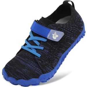 LeIsfIt Kids Girls Boys Shoes Wide Barefoot Shoes Kids Anti-Slip Sneakers Lightweight Hiking Sneakers for Kid (Blue,  3 Big Kid)