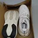 New Balance Women's Fresh Foam X More V5 Running Shoe, White/ Sea Salt/ Light Gold Metallic, 6