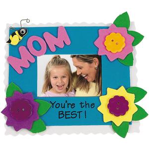 Fun Express Mom You're The Best Picture Frame Craft Kit - Makes 12 - Mother's Day Craft Gifts for Kids