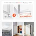 VEVOR Access Panel for Drywall, 25.3 x 17.2 in Galvanized Steel Access Door, Easy Install Hinged Service Panel with Screwdriver Latch, for Ceiling Plumbing Electrical, 16.4 x 24.4 in Cutout Size White