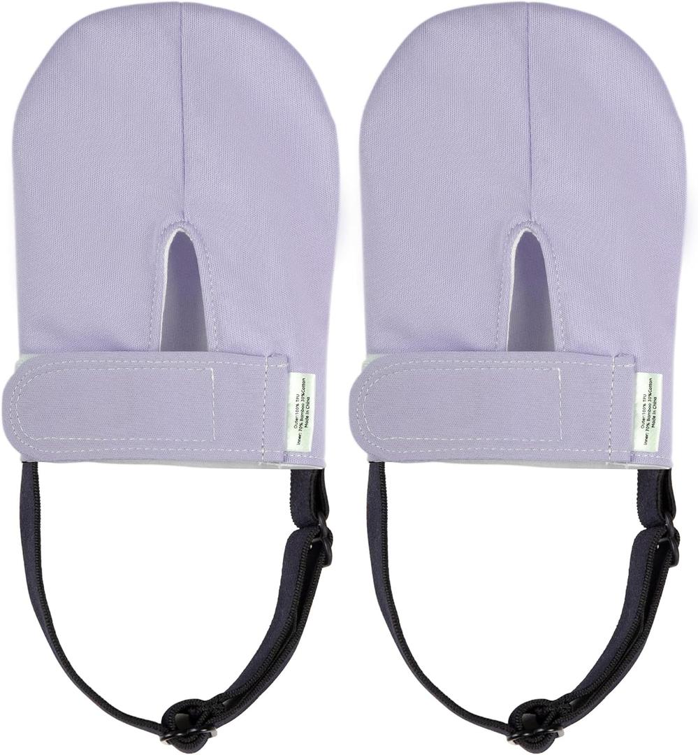 2 Pack Castor Oil Feet Wrap,Castor Oil Warp for Toes,Reusable Castor Oil Packs for Feet (Grey)