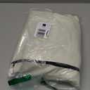 LSongSKY Outdoor Swivel Lounge Chair Cover 2 Pack,100% Waterproof Heavy Duty Outdoor Chair Covers,(33 W x 35 D x 38.5 H inches) Patio Furniture Cover for Swivel Patio Chair,White&Grayish Green (Beige)