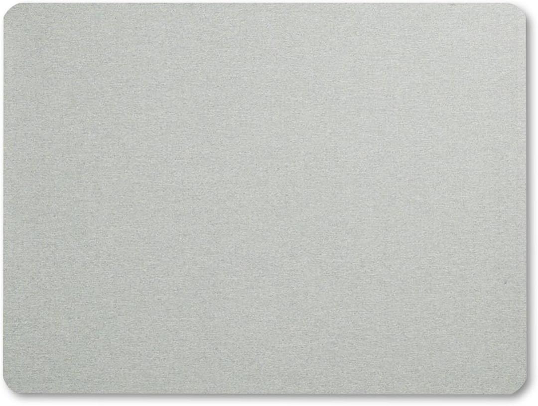 Quartet Bulletin Board, Fabric, 4' x 3', Frameless, High-Density Fiberboard, Oval Office, Gray (7684G)