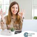 Crystala Filters LT1000PC Replacement Water Filter, Compatible with LT1000PC/PCS, LT1000PC, LT-1000PC, ADQ747935 ADQ74793504 Water Filter and LT120F ADQ73334008 Fresh Air Filter 4 Pack