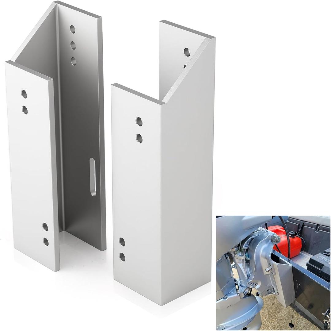 Fixed Jack Plate 4 Inch Setback Durable Aluminum Boat Jack Plate for Outboard Motor Height Adjustment Improved Performance and Control Corrosion Resistant and high Load-Bearing Capacity