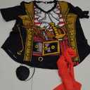 Pirate Shirt Costume Men and Women Accessories, Funny Cruise Pirates T Shirts, Novelty Caribbean Shirt for Halloween M