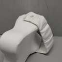 Knee Pillow for Side Sleepers with Adjustable Strap  Memory Foam Leg Cushion, Comfortable Sleeping Support for Sciatica Relief, Back, Hip, Knee & Joint Pain, Spine Alignment (White)