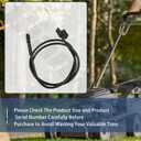 302080049 Engine Control Cable Compatible with Power-Smart Lawn Mower Replacement Parts 8602 8618 8621 V8618P B8721P DB8602C