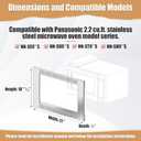 NN-TK922SS 27-inch Trim Kit for Use with Panasonic Microwave Ovens, for 2.2 Cubic Feet Microwave Oven, Built-in Stainless Steel 27" Microwave Trim Kit