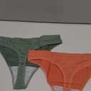CADITEX Thongs for Women - Seamless Women's Thong No Show Underwear Panties Breathable 2 Pack (2 Pack-olive Green,caramel)