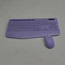 SABLUTE Wireless Keyboard and Mouse, Wrist Rest, Phone Holder, Batteries Included, 2.4G Lag-Free Ergonomic Keyboards Mouse Combo, Silent Keyboard Cordless Set for Computer, Laptop, PC, Windows, Purple (1 Pack)