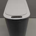 TIPGO Automatic Motion Sensor Bathroom Trash Can with Lid, 2.6 Gallon Touchless Trash Bin, Smart Garbage Can Plastic Slim Wastebasket for Bedroom, Office, Dorm (Grey)