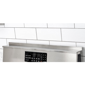 StoveShelf 30" Length Stainless Steel Finish Magnetic Shelf for Kitchen Stove - Kitchen Storage Solution with Zero Installation - Over Stove Spice Rack Organizer