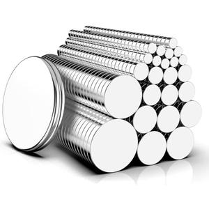 Magnets, Caturledas 600 Pack 8 Different Sizes Small Round Magnetic Rare Earth Neodymium Fridge Magnet for Home Kitchen Office School Hobby Handcraft Woodworking Miniature Model Base, Silver