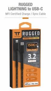 3.2FT Rugged Lightning To USB C