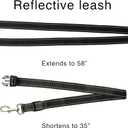 Caldwell's Pet Supply Co. Hands-Free Dog Leash, Adjustable Waist Leash for Dog Walking, Non-Bungee, Hands Free Harness, Durable and Versatile Waist Belt Leashes, Cross Body for Dogs (26" - 47")