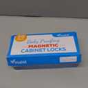 20 Pack Magnetic Cabinet Locks Baby Proofing - Vmaisi Children Proof Cupboard Drawers Latches - Adhesive Easy Installation (Standard)