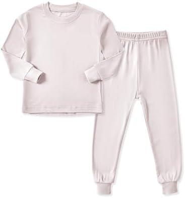 HAPIU Rayon from Bamboo kids Pajamas Set, Pjs Girls Boys, Size 8Y