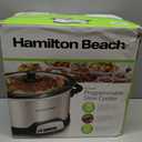 Hamilton Beach 4 Quart Programmable Slow Cooker with Flexible Easy Programming, 5 Cooking Times, Dishwasher-Safe Crock & Lid, Silver (33443)