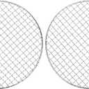 M METERXITY 2-Pack Cooling Rack, 10" Round Stainless Steel Baking Rack for BBQ/Cooking/Roasting/Grilling/Steaming/Drying, Wire Cooling Rack for Baking [Silver]
