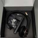 Earbay Wireless Headset with Microphone, Single-Ear Bluetooth Headset with Microphone Noise Cancelling & Mute Function, Wireless Headphones with Charging Base & USB Dongle for Work