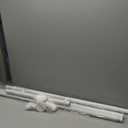 Umimile Tension Curtain Rod, 51-165 inches Adjustable Spring Shower Tension Curtain Rod, Stainless Steel Closet Rod for Windows or Shower, No Drilling, No Rust, Easy to Install, White