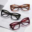 Readers for Women Men,Reading Glasses with Blue Light Blocking,Spring Hinges Eyeglasses for Reading (A05-3-pack Mix)