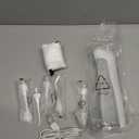 AquaSonic Water Flosser - Cordless Rechargeable Water Flossers for Teeth Cleaning - Waterproof Aqua Flosser, Portable Oral Irrigator for Dental Cleaning with 5 Jet Tips  Braces Home Travel. (White)