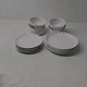 Mason 12 Pc Cafe Dinnerware Set White