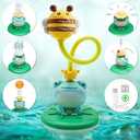 Baby Bath Toys for Kids, Electric Frog Bath Toy with Shower Head & 4 Spray Water Sprinklers Bathtub Toys for Toddlers1-3, Swimming Pool Game Water Play Set Gift for Bathtub Shower Beach