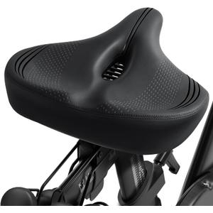 Oversized Bike Seat for Peloton Bike & Bike+, Comfort Seat Cushion Compatible with Peloton, Road or Exercise Bikes, Bicycle Wide Saddle Replacement for Men & Women, Accessories for Peloton