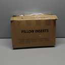 puredown Feather Down Throw Pillow Inserts 22 x 22 (Pack of 2, White), Big Throw Pillows for Floor, Couch, Bed, Machine Washable