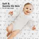 2 x 2-Pack Mini Crib Sheets Fitted - 38x26 Pack N Play Sheets for Pack and Play Mattress, Organic Cotton, Soft & Breathable Playard Bedding, Neutral Mini Toddler Bed Cover for Boys, Girls (KeaSafari)