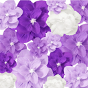 Humyoun Giant Paper Flowers Artificial Large Paper Flower Decoration for Handcrafted Wall Backdrop Christmas Mexican Wedding Graduation Bridal Shower Birthday Party Supplies(Purple Gradient,18 Pcs)