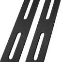 Steel Ditch Light Bracket Extension Compatible with Most Ditch Light Brackets, LED Ditch Light Mounting Bracket Extension Kit Fits for SUV Trucks Off-Road Vehicles, Black, 2 Pieces