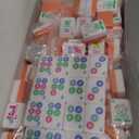 American Mahjong Set  Monet Garden-Themed 160 Acrylic Tiles, Includes Dice & Instruction Manual, Elegant Portable Game, 1.25" Standard-Size
