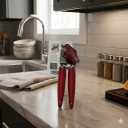 KitchenAid Classic Multifunction Can Opener and Bottle Opener Easy to Use, Razor Sharp Stainless Steel Cutting Wheel, Soft Ergonomic Handles, Black (8.34-Inch)