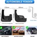 Custom Fit for Mud Flaps 2019-2024 BMW X4 M40i / 2020-2024 BMW X4 M Mud Splash Guard Front and Rear 4-PC Set