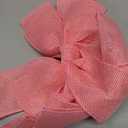 Meseey 2 Pcs 20 x 10 Inch Large Pink Burlap Bows, Wired Edge Premade Burlap Bows for Wreaths, Front Door Decor, Easter Decorations, Tree Topper, Gift Wrapping, Wedding and Baby Shower Decor