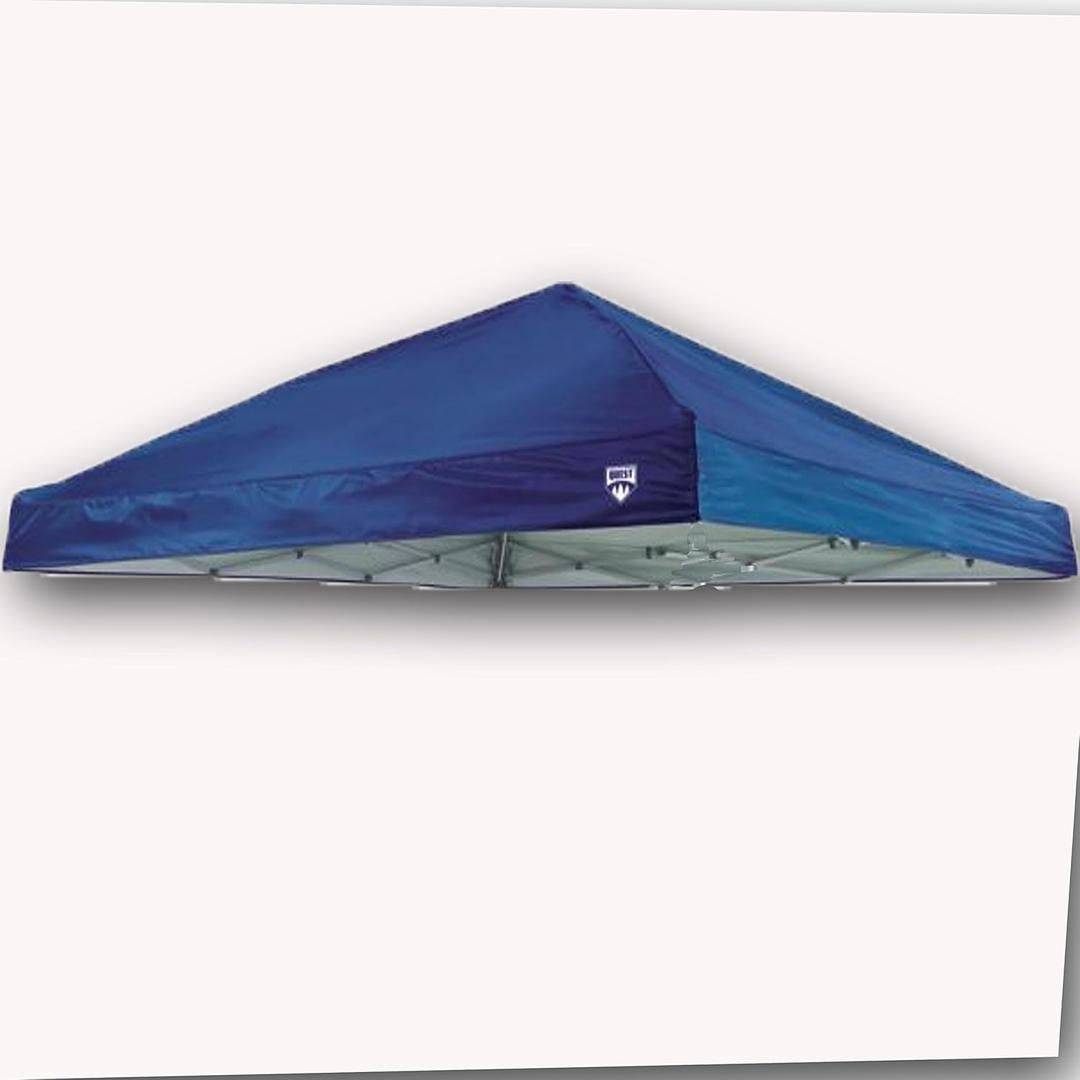Quest Canopy Top Q64 10' x 10' Slant Leg Instant Up Canopy Gazebo Replacement Tent Parts (Blue)
