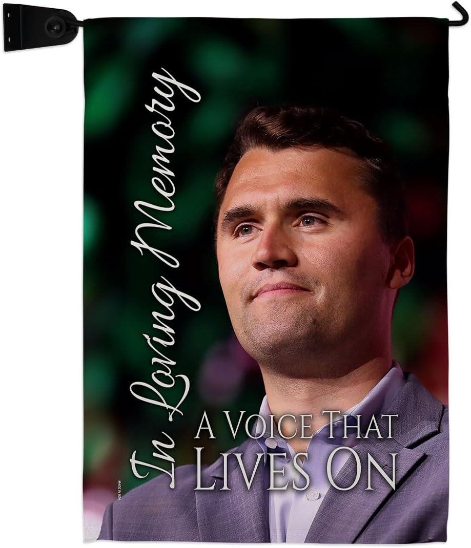 in Loving Memory Charlie Kirk Flag Mailbox kit Wall Hanging Decor Home Porch Charlie Kirk Quote Canvas Poster We The People Sign Freedom Patriotism Memorial Decoration Garden Remembrance Gift